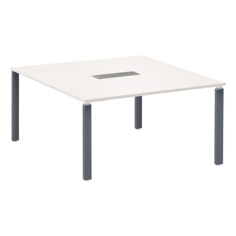 Table carrée blanche Exprim