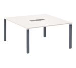 Table de réunion carrée L 140 x P 140 cm Eden
