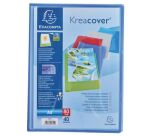 Protège-documents Exacompta polypropylène translucides personnalisables A4 - 40 pochettes - 80 vues - couleurs assorties