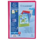 Protège-documents Exacompta polypropylène translucides personnalisables A4 - 40 pochettes - 80 vues - couleurs assorties