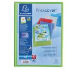 Protège-documents Exacompta polypropylène translucides personnalisables A4 - 40 pochettes - 80 vues - couleurs assorties