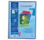 Protège-documents Exacompta polypropylène translucides personnalisables A4 - 20 pochettes - 40 vues - couleurs assorties