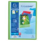 Protège-documents Exacompta polypropylène translucides personnalisables A4 - 20 pochettes - 40 vues - couleurs assorties