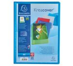 Protège-documents Exacompta polypropylène translucides personnalisables A4 - 20 pochettes - 40 vues - couleurs assorties