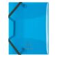 Translucent sleeve in plastic with 3 folds Exacompta 12 x 16 cm back 1,7 cm assorted colours