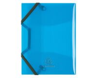 Chemise à élastique 3 rabats plastique Exacompta 12 x 16 cm dos 1,7 cm couleurs assorties - format A6