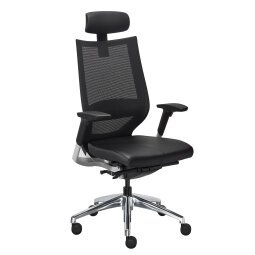 Office chair Fortis synchronous mechanism leather