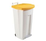 Poubelle 90 litres Boogy Rossignol tri sélectif rectangle à pédale couleur