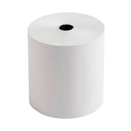 Pack of 10 thermal paper rolls for cash register 1 layer 80 x 80 mm