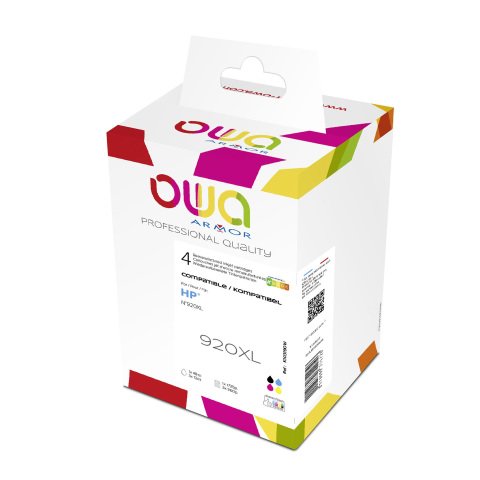 Pack de 4 cartuchos Owa compatibles con HP 920XL