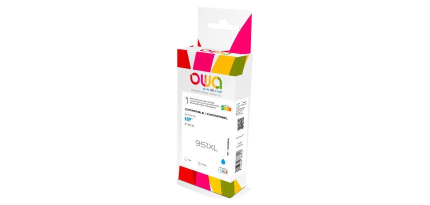 Cartouche Armor Compatible HP 951XL couleurs séparées pour imprimante jet d'encre