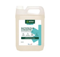 Détergent désinfectant Le Vrai Bactopin plus concentré parfum pin des Landes - Bidon de 5 litres