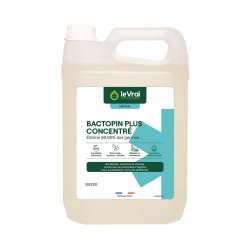 Détergent désinfectant Le Vrai Bactopin plus concentré parfum pin des Landes - Bidon de 5 litres