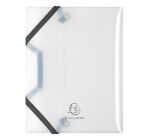 Mini chemise à élastique 3 rabats Exacompta au format 12 x 16 cm - dos 1,7 cm couleurs assorties