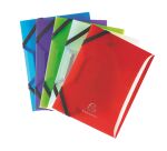 Mini chemise à élastique 3 rabats Exacompta au format 12 x 16 cm - dos 1,7 cm couleurs assorties