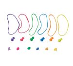 Kit de fixations colorées - 6 articles assortis