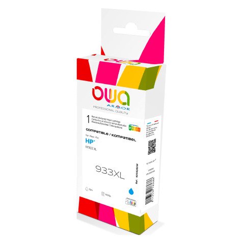 Cartouche Owa Compatible HP 933XL couleur pour imprimante jet d'encre