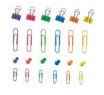 Kit de fixations colorées - 6 articles assortis