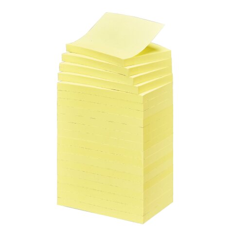 Pack 16 + 4 Notes Post-it yellow 76 x 127 mm