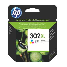 Cartridge HP 302XL hoge capaciteit 3 kleuren voor inkjetprinter