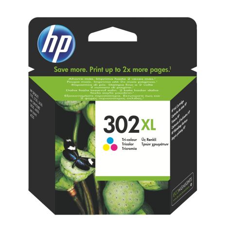 Cartridge HP 302XL high capacity 3 colors for inkjet printer 