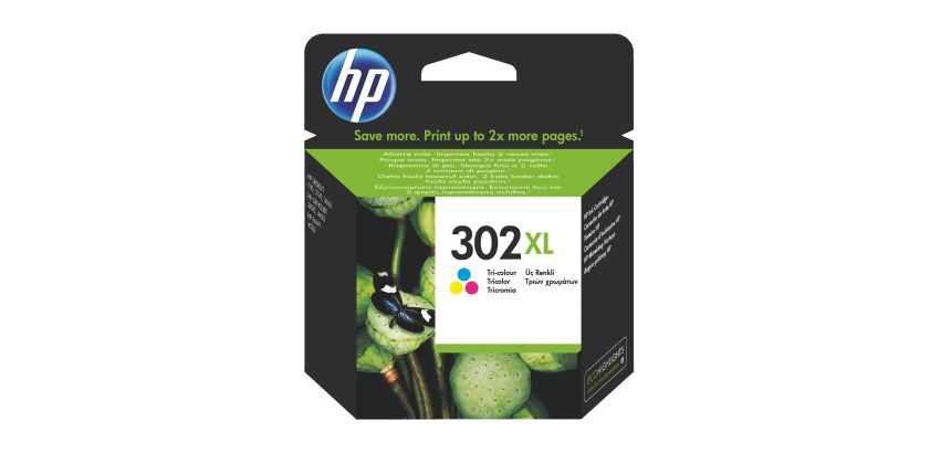 Cartouche HP 302XL haute capacité 3 couleurs pour imprimante jet d'encre