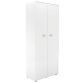 High cabinet H 217 cm wood swinging doors white Essenzza - Darwin