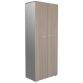 High cabinet H 217 cm wood swinging doors elm color body alu Essenzza - Darwin