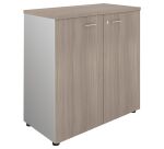 Armoire basse Essenzza/ Darwin  H 89 x L 86 x P 45 cm portes battantes
