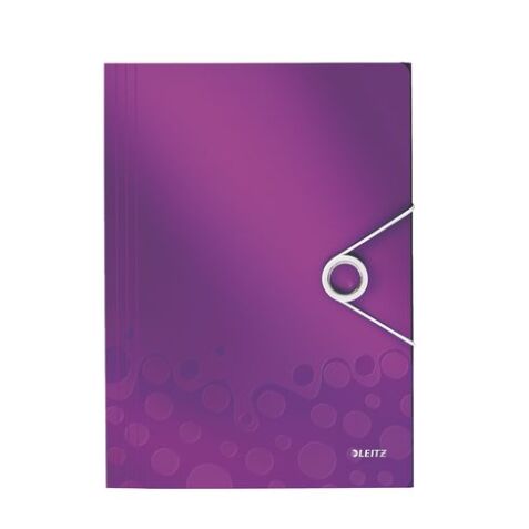 Folder with elastic band 3 flaps Wow Leitz 23.5 x 32 cm back 2,5 cm