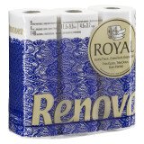 Papier toilette quadruple épaisseur Renova Royal  - 63 rouleaux de 140 feuilles