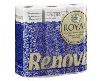 Toiletpapier dikte 4 lagen  Royal Renova - Doos van 63 rollen 140 vellen