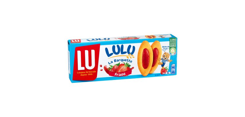 Lulu Strawberry Bars Lu - 120 g Pack