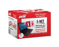 Toallitas húmedas de pantallas de cristal líquido y dispositivos portátiles E-net - caja de 25