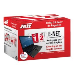 Boîte 25 lingettes Jelt E-Net pour écrans