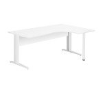 Bureau compact Bruneau Excellens piètement L métal