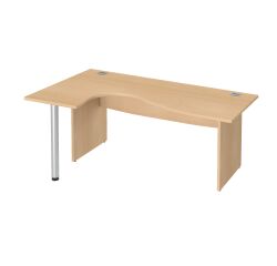 Kompaktschreibtisch mit massivem Holzgestell von Bruneau Excellens.