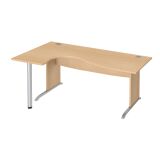 Bureau compact piètement L bois Bruneau Excellens