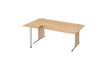 Bureau compact piètement L bois Bruneau Excellens