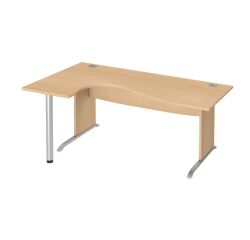 Bureau compact piètement L bois Bruneau Excellens