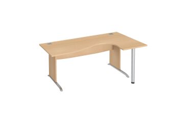 Compact desk with L-shaped legs, Bruneau Excellens Wood