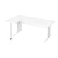 Bureau compact L 180 cm retour gauche piètement L Essens