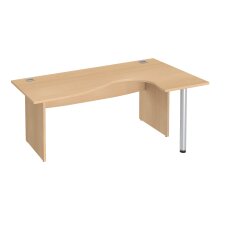 Compact desk with full wooden legs Bruneau Excellens