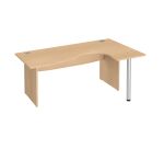 Scrivania compatta base legno pieno con allungo Excellens