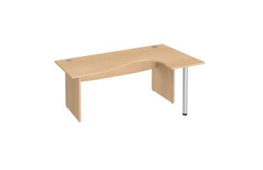 Compact desk with full wooden legs Bruneau Excellens