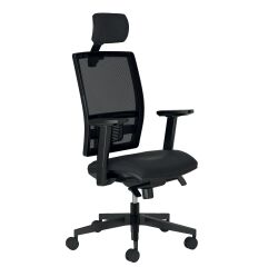BRUNEAU ACTIV' chair pack with permanent contact mechanism + adjustable armrests + headrest