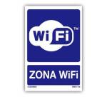 Señal  Zona Wifi PVC 21x30cm