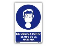 Señal " Es Obligatorio el Uso de Máscara" PVC 21x30cm