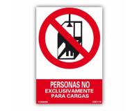 Señal " Personas No" PVC 21x30 cm