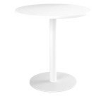 Mesa redonda 80 cm blanca pata columna Excellens